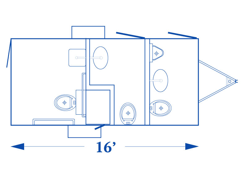 Comforts of Home ADA +2 (Unisex) Floor Plan