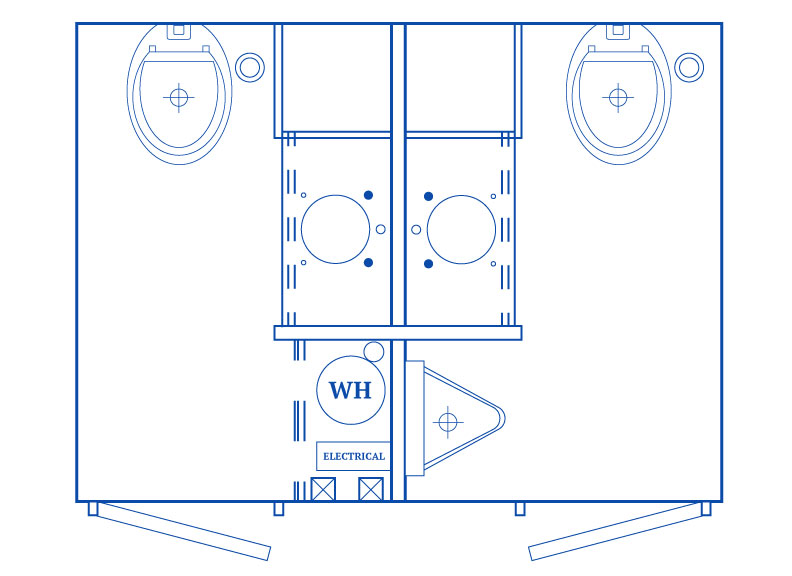 JAG Country Chic 2 Stall Floor Plan